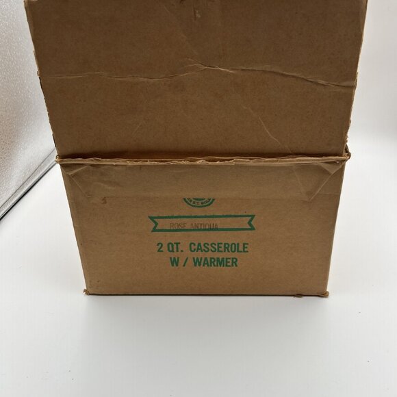 Vtg MCM Gold Cera Etruscan Casserole Lid & Rack *Needs dish*‎ - Picture 9 of 10